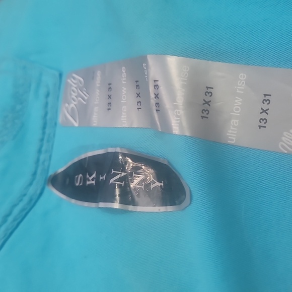 Vintage Wrangler sadie boot cut turquoise stretch denim jeans 36 x 31 western - Picture 5 of 8